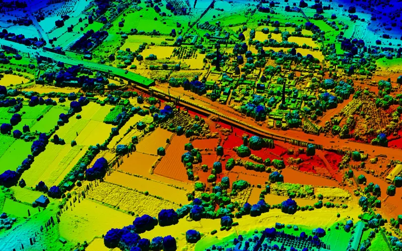 AutoTerra Pro Spatial — point cloud classification view